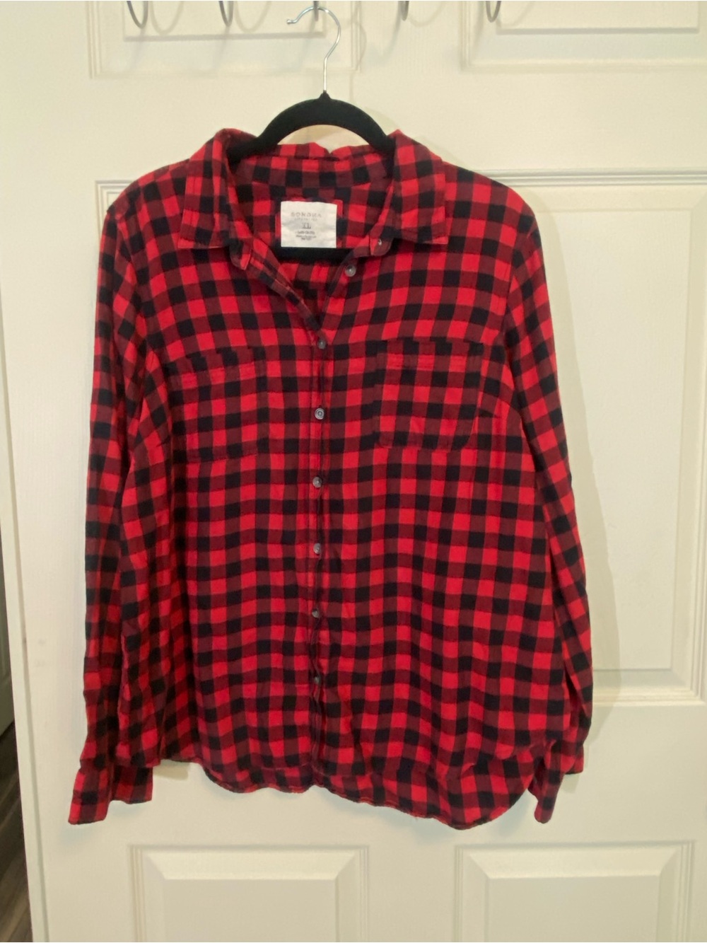 Sonoma Red & Black Plaid Button-Down Shirt for Kids
